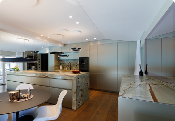 Projekt München Ost: LEICHT Küche mit Dekton Arbeitsplatte