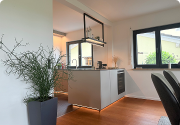 Projekt Landkreis Rosenheim: LEICHT Küche mit Dekton Arbeitsplatte